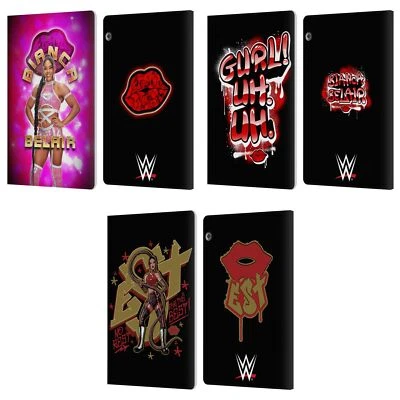 OFFICIAL WWE BIANCA BELAIR LEATHER BOOK WALLET CASE FOR HUAWEI XIAOMI TABLET - Image 1 of 4