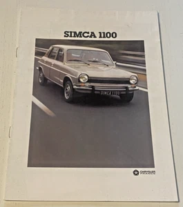 Handelsheft SIMCA 1100 - August 1977 - schöner Zustand. - Bild 1 von 6
