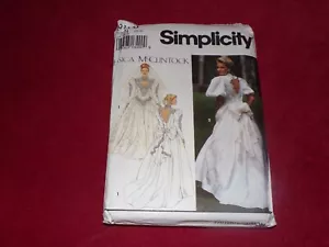 1992 VESTIDO DE NOVIA SIMPLICITY #8176-DAMAS ""JESSICA McCLINTOCK"" PATRÓN 10-14 FF - Imagen 1 de 2