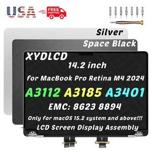 14.2in for MacBook Pro A3112 M4 2024 EMC 8623 MW2W3 MW2X3 MXCM3 MXCN3 LCD Screen - Picture 1 of 11