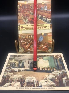 Postkarte Chocago Empire Room Palmer House, The BlackHawk Indian Room Randolph - Bild 1 von 2