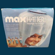 Vintage 1960s/70s Gillette Max Hatter Salon Style Inflatable Hair Dryer Works