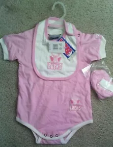 Milwaukee Bucks Pink NBA-Body Suite 18 - 30months - NUEVO - Imagen 1 de 4