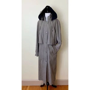 Fleet Street Damen Trenchcoat Gr. 14 mit abnehmbarer Kapuze gefüttert Reißverschluss Knöpfe - Bild 1 von 11