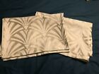 Pair Of Kaleidoscope Ivory/Beige Deco-Themed Pillow Cases  Polyester/Polycotton