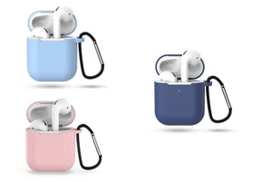 Funda protectora de silicona AirPods 1&2 - puerto de carga y carga inalámbrica - alta calidad NUEVO - Imagen 1 de 4