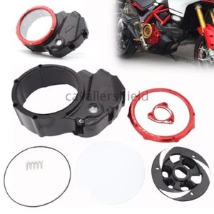 CNC Engine Clutch Cover Pressure Plate Spring Retainer Ring For Ducati Diavel - Picture 1 of 12
