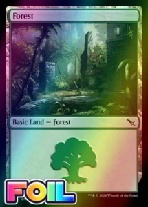 x1 Forest MKM MTG 286 LÁMINA TIERRA BÁSICA M/NM 1x - Imagen 1 de 1