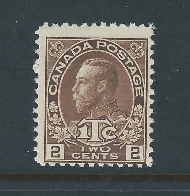 Canadá como nuevo -MNH MR4 2c + 1`c marrón War Tax die ii cat $15 más 200% NH Foto 1 de 2