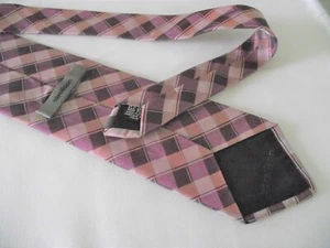 STRELLSON - 100% silk tie...made in Italy...Purple Check . - Picture 1 of 4