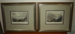 TWO c1840s HAND COLOURED ENGRAVINGS BY W.H. BARTLETT TITLED GLENARM & BELFAST - Picture 1 of 6