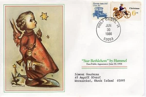 STAR BETHLEHEM,  HOLY CROSS, IA  1986  FDC16551 - Picture 1 of 2