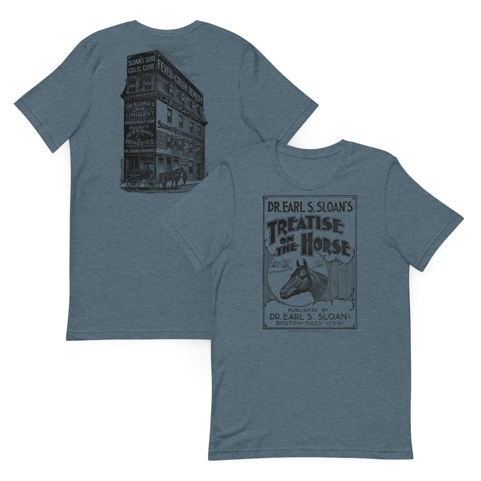 Винтажная викторианская футболка с лошадью | ретро ветеринарная художественная футболка | подарки для конного спорта - Изображение 1 из 1