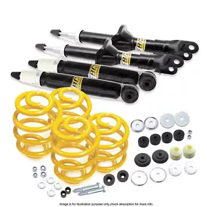 F+R Shock Absorbers Lowered King Springs for Ford Falcon Fairmont EA EB ED EF EL - Picture 1 of 2