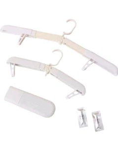  4 Stück Reisebügel Faltbar Kleiderbügel Tragbar Kunststoff Kleiderbügel - Bild 1 von 7