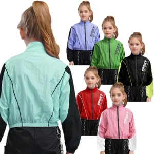 Girls Undershirts Blouses Jacket Training Sweatshirts Zip Up Pullover Hiking - Picture 1 of 70