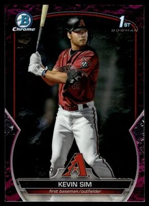 2023 Bowman ZUG CHROM KEVIN SIM FUSCHIA MONDREFRAKTOR 180/199 BDC-16 - Bild 1 von 2