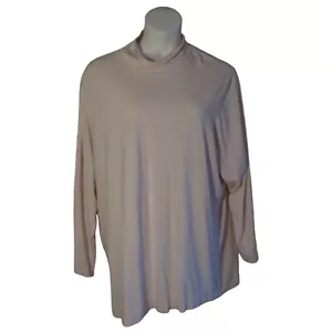 J. Jill 4X Hellrosa Luxe Supima Rollkragen Tunika Strick Shirt Top - Bild 1 von 3
