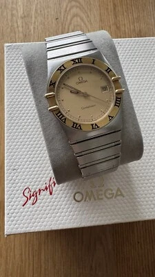 Omega Constellation 1438 18k Gold & Stainless Steel 33mm Box Papers - Image 1 of 4