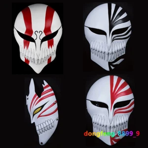 BLEACH Kurosaki Ichigo Half/Full Face hollow Resin Mask Cosplay Halloween Props - Picture 1 of 16