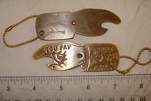 Coca Cola Coke Bottle Opener Who Pays Spinner Soda Pop Advertising - Picture 1 of 1