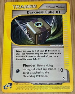 Darkness Cube 0I # 119/147 Uncommon Aquapolis 2003 Pokemon Englisch Mint Vintage - Bild 1 von 3