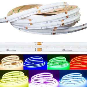 24v RGBW COB LED strip light Muilti-color RGB + warm white 3000K 4 in 1 - Picture 1 of 12