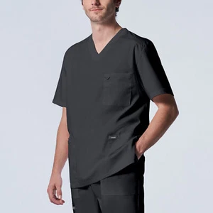 Landau ProFlex Men's 4-Pocket V-Neck Scrub Top - LT109 FREE SHIPPING! - Picture 1 of 9