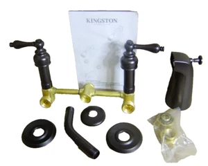 Kingston Messing Duschset - Bronze mit Ölschliff KB492AL - Bild 1 von 10