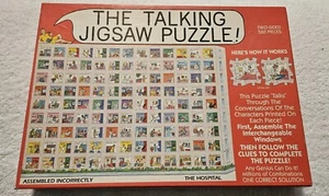 1993 The Talking Jigsaw Puzzle THE HOSPITAL Two Sided 560 Piece Buffalo Complete - Picture 1 of 3