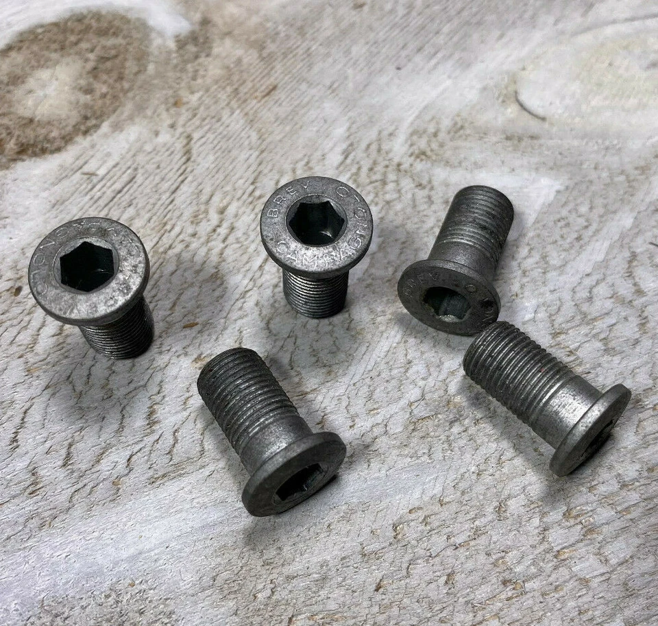 ВИНТАЖНЫЙ CAMPAGNOLO ТРОЙНОЙ ПЕРЕДНЯЯ ЗВЕЗДОЧКА БОЛТЫ ТОЛЬКО ИТАЛИЯ Б/У CAMPY - Изображение 1 из 1