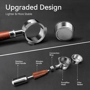 54 mm Bodenloser Siebträger für Breville Espressomaschinen, Espresso Siebträger - Bild 1 von 4