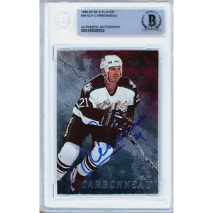 1998-99 BAP #39 Guy Carbonneau Signed Card Auto Beckett Slabbed Dallas Stars - Picture 1 of 5