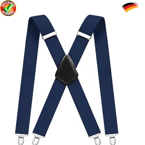 Hosenträger für Herren, Extra Stark Breit mit Sehr Starken Metall - Bild 1 von 7