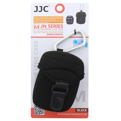 NEW JJC Lens Case (M) MEDIUM SIZE neoprene Protector Bag with Metal Hook - Image 1 of 4