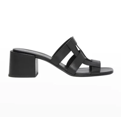 Burberry Lyna Caged Leather Slide Sandals Size 6.5 - Image 1 of 4