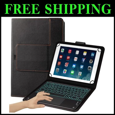 Bluetooth Touchpad Keyboard Case for 9-11" Tablets - Image 1 of 4