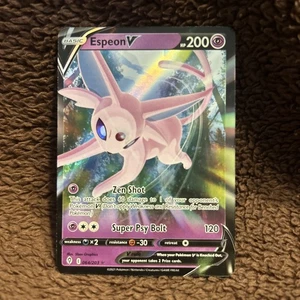 Espeon V 064/203 Ultra Rare Holo NM Pokemon SWSH07: Evolving Skies - Bild 1 von 2