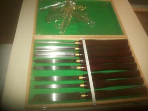 Set mit 8 markierten nur HSS Drechselmeißeln 16 1/2" lang Holz Drehbank - Bild 1 von 10
