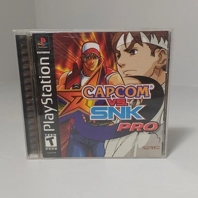 Capcom vs. SNK Pro Sony PlayStation 1, 2002 CIB PS1 - Black Label - Image 1 of 4