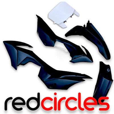 BSE SINGLE BOLT STYLE CRF110 PLASTICS SET BLACK fits CW WPB 140cc 160cc - Image 1 of 2