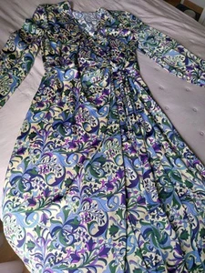 Wickelkleid weichfließend Paisley neu H&M - Bild 1 von 6