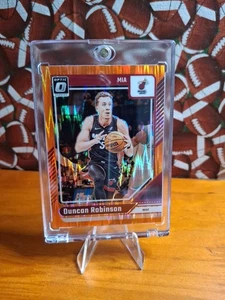 DUNCAN ROBINSON (/225) 2024-25 Panini Donruss Optic - Orange Shock Prizm #199 - Picture 1 of 2