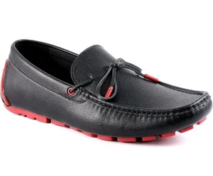 GUESS Almer Tie Driving Style Halbschuhe Rot Schwarz Herren Größe 8 M Neu Mit Karton - Bild 1 von 12