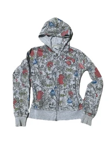 Vintage/Y2K Self Esteem All Over Print Ed Hardy Style Women’s Hoodie Size XS/S - Picture 1 of 3