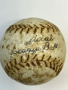 RARE! Vintage 1940's-1950's Official League JAPAN NIPPON Baseball Ball Leather - Picture 1 of 7