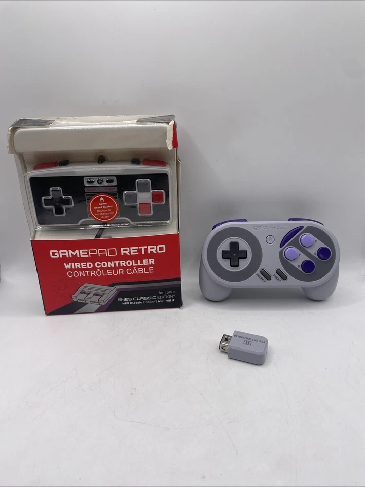 My Arcade GamePad Classic Wired Controller for NES Classic Edition & SNES Lot - Image 1 of 4