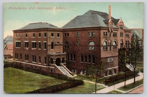 Cartolina scuola ragazze demolite Knickerbacker Hall Indianapolis Indiana IN - Foto 1 di 2