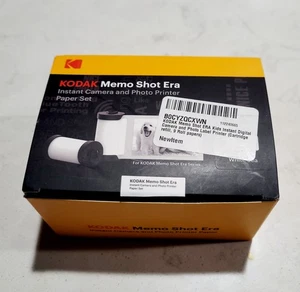 KODAK Memo Shot ERA Photo Printer Paper Set 9 Rolls White NEW OPEN BOX NO CAMERA - Picture 1 of 9