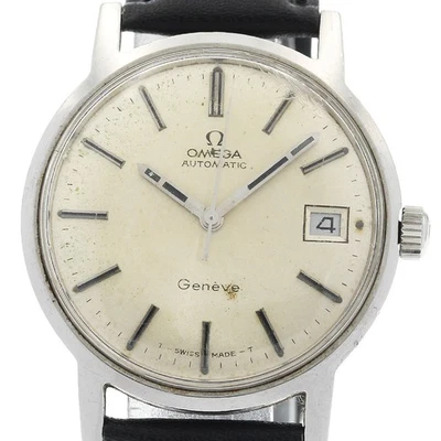 Omega Geneve 166.070 Date Cal.565 Silver Dial Automatik Herrenuhr_916037 - Bild 1 von 4